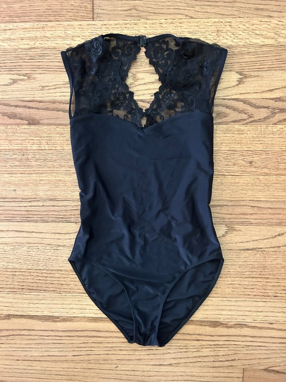 Ballet Rosa Black Leotard, Size L